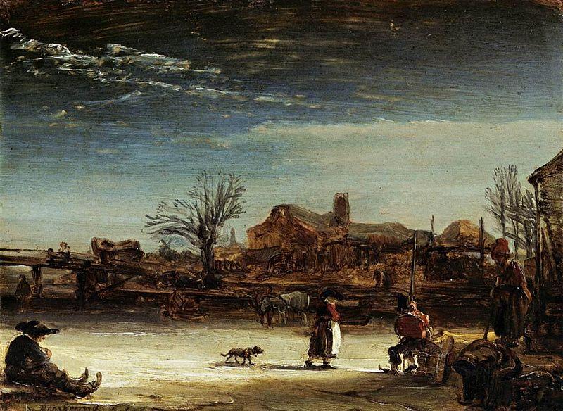 Rembrandt Peale Winter Landscape oil painting picture